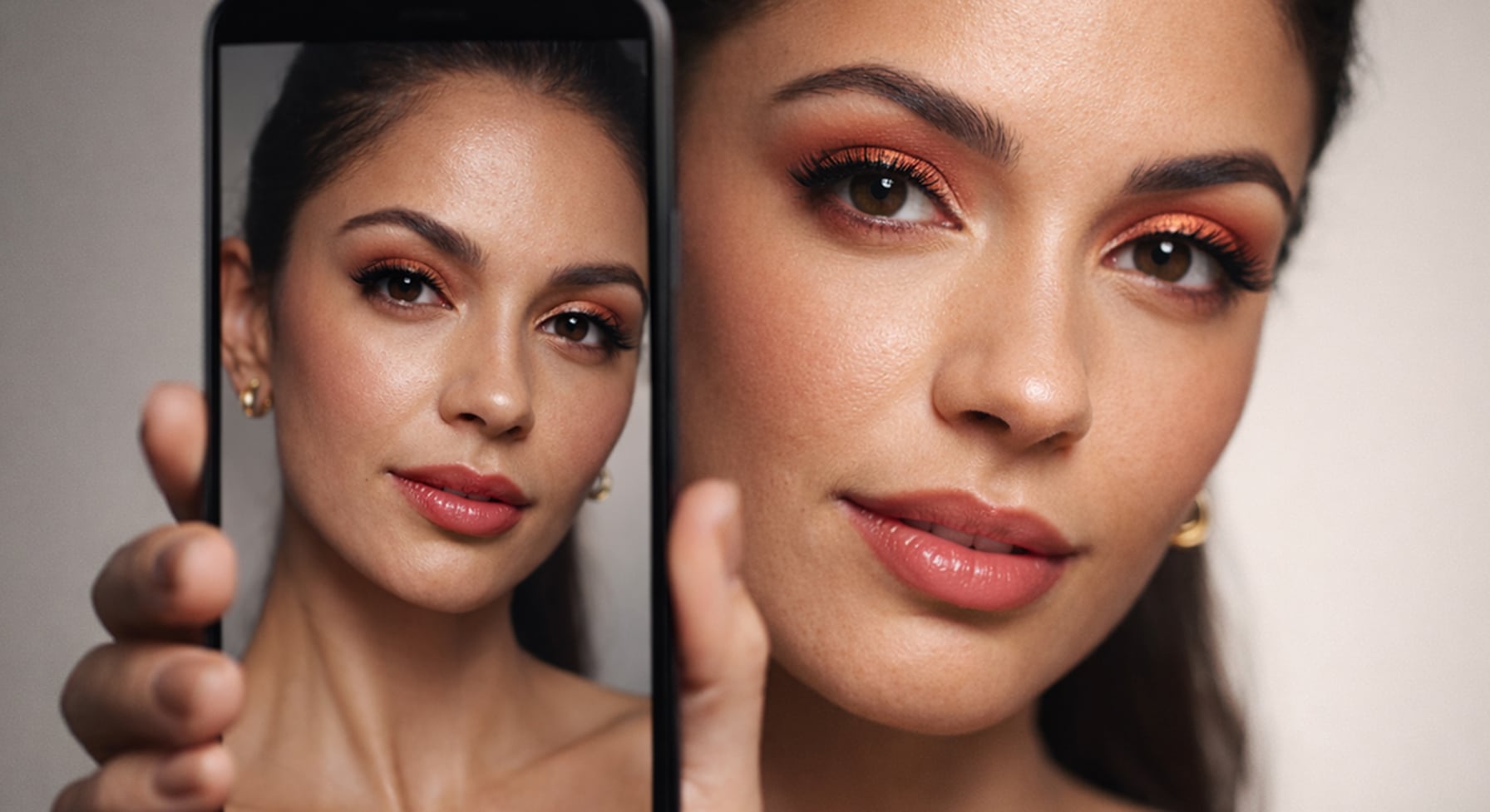 makeup looks different in photos because camera lighting and contrast change how makeup reads