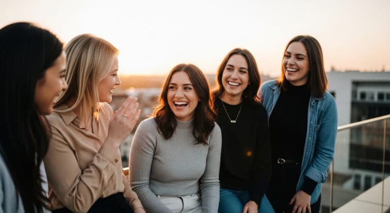 Friends you need in your life laughing together