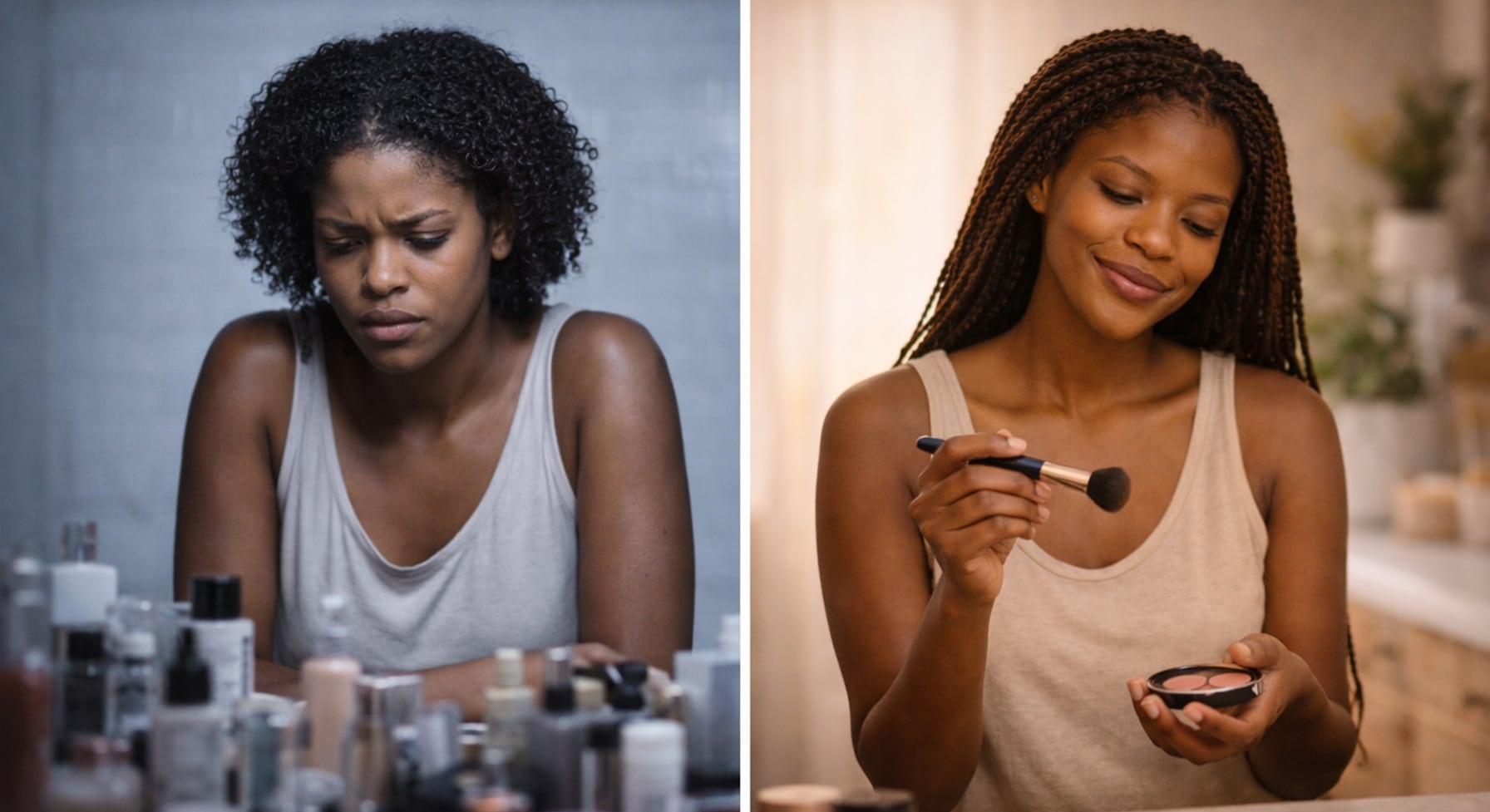 Getting ready with anxiety versus getting ready with intention — how beauty routines affect self-esteem through armor versus expression