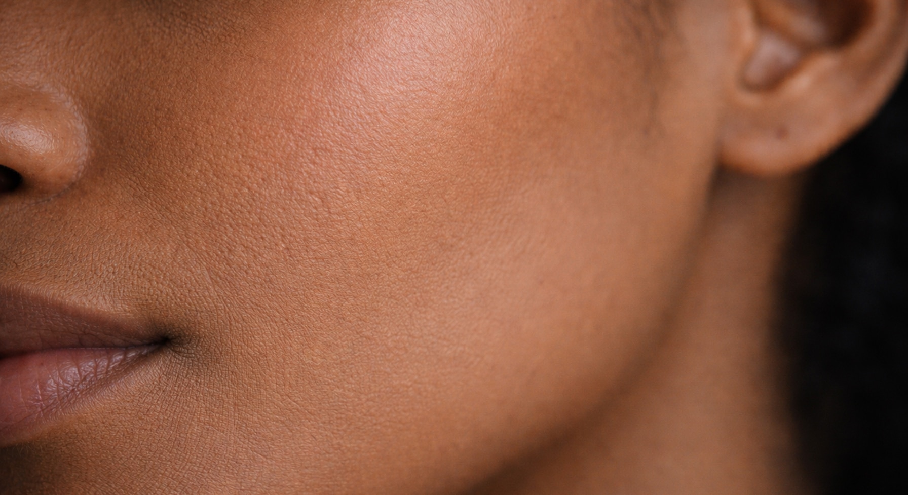 Foundation sitting naturally on real skin texture — what the fix actually looks like